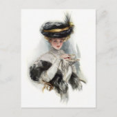 Aftermiddag Tea Lady Briefkaart (Voorkant)