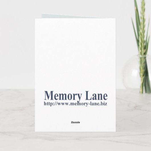 Aftermiddag Tea Lady Kaart (Achterkant)