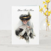 Aftermiddag Tea Lady Kaart (Gele Bloem)