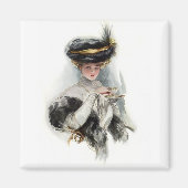 Aftermiddag Tea Lady Magneet (Voorkant)