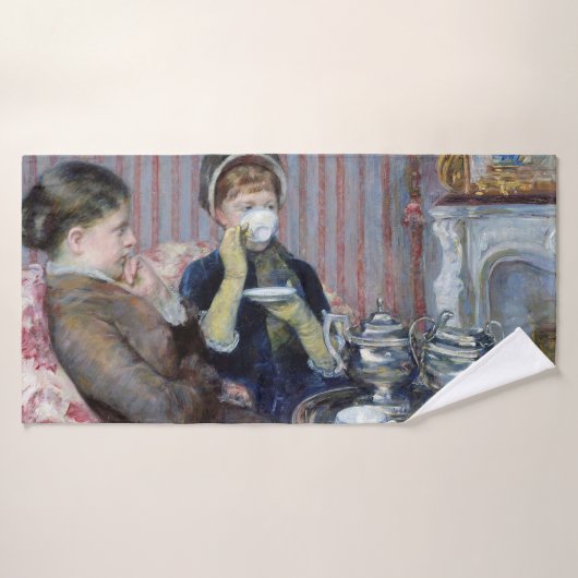 Aftermiddag Tea, Mary Cassatt Badhanddoek (Badhanddoek)