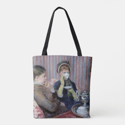Aftermiddag Tea, Mary Cassatt Tote Bag (Achterkant)