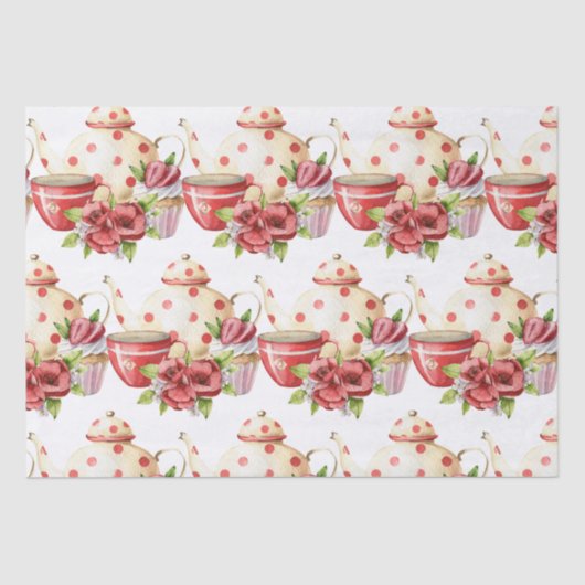 Aftermiddag Tea Tissuepapier (Voorkant)