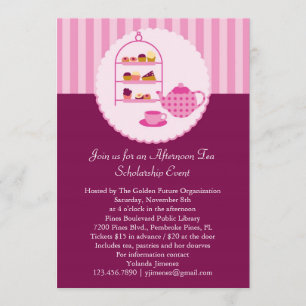 Aftermiddag Tea-uitnodiging Kaart
