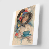 Aftermiddag Tea Vierkante Klok (Hoek)