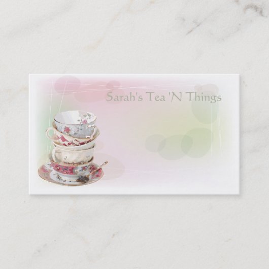 Aftermiddag Tea Visitekaartje (Voorkant)