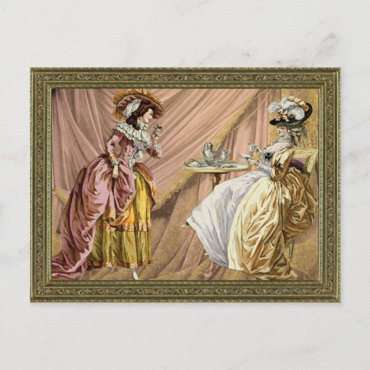 Aftermiddag thee briefkaart (Voorkant)