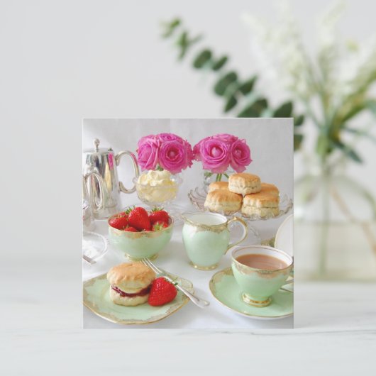 Aftermiddag  uitnodiging op het Plein van de Tea (Staand voorkant)