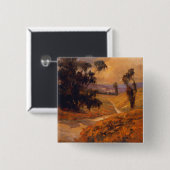 Aftermiddag Walk II Vierkante Button 5,1 Cm (Voorkant /achterkant)