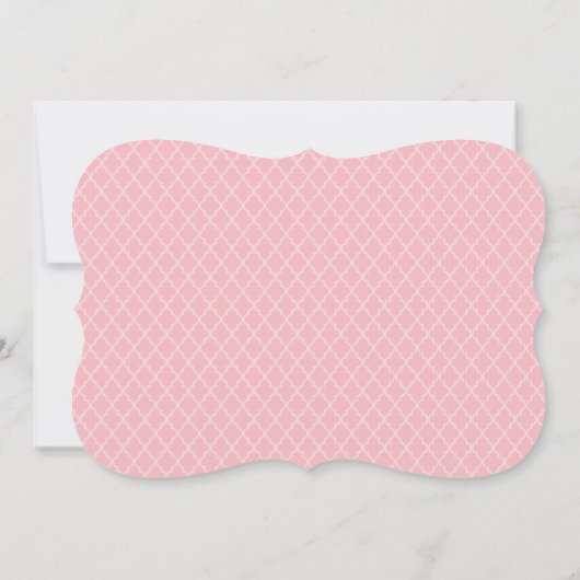 Aftermiddags Tea Bridal Shower Kaart (Achterkant)