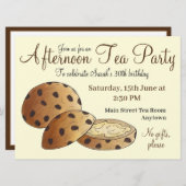 Aftermiddags Tea Party Shower British Teacakes Cak Kaart (Voorkant / Achterkant)