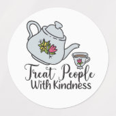 Aftermiddags Tea Teapot citeert Stickers (Design 1)