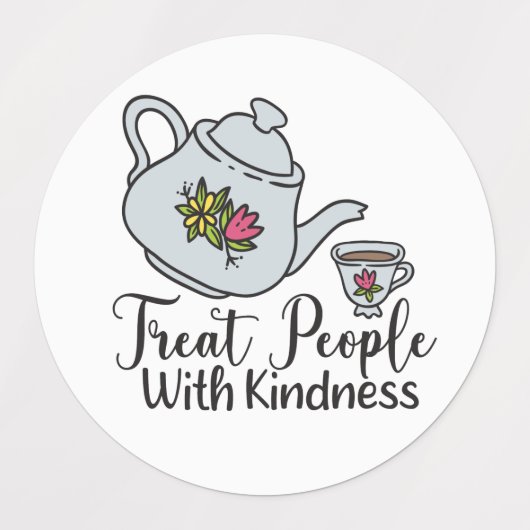 Aftermiddags Tea Teapot citeert Stickers (Design 1)