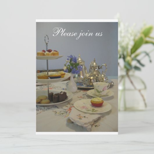 Aftermiddags-theedames Kaart (Staand voorkant)