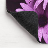 Aftermiddagschoenen Paarse roze bloemen Mousepad Muismat (Hoek)