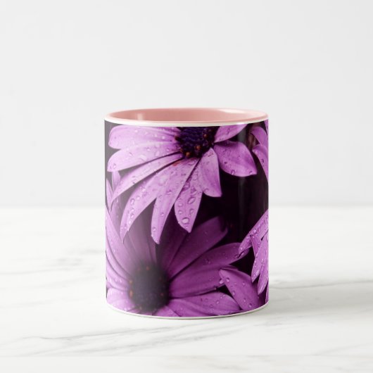 Aftermiddagschoenen Roze bloemen Mok (Center)