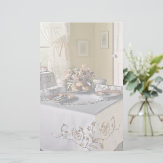 Aftermiddagthee Briefpapier (Staand voorkant)