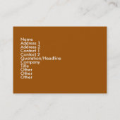 Aftermiddagthee in het Park Visitekaartje (Achterkant)