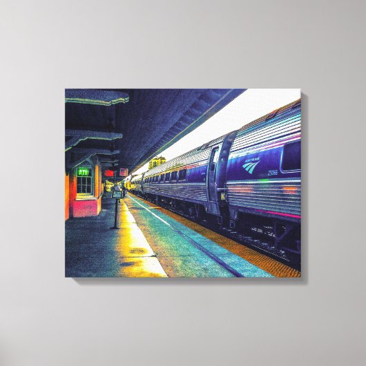 Aftermiddagtrein Canvas Afdruk (Voorkant)