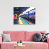 Aftermiddagtrein Canvas Afdruk (Insitu (Woonkamer))