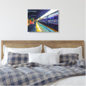 Aftermiddagtrein Canvas Afdruk (Insitu (Slaapkamer))