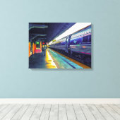 Aftermiddagtrein Canvas Afdruk (Insitu (Houten vloer))