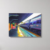 Aftermiddagtrein Canvas Afdruk (Voorkant)