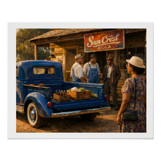 Afternoon at the Old Country Store Perfect Poster (Voorkant)