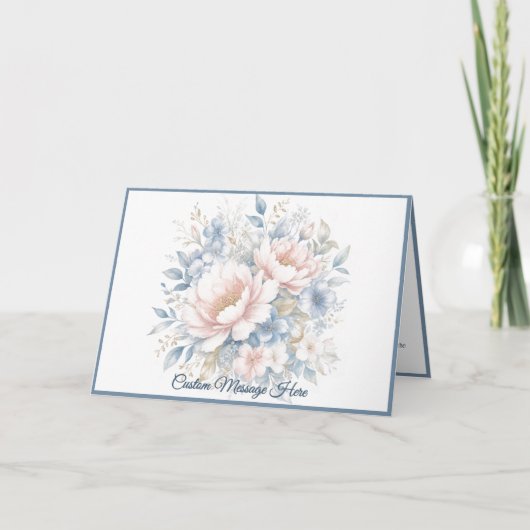 Afternoon in Bloom Persoonlijk Bloemendesign Kaart (Voorkant)