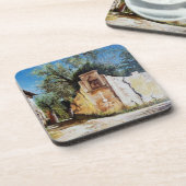 AFTERNOON IN RIMAGGIO/Uitzicht Toscane Bier Onderzetter (Linkerzijde)