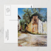 AFTERNOON IN RIMAGGIO/Uitzicht Toscane Briefkaart (Voorkant / Achterkant)