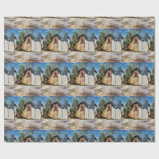 AFTERNOON IN RIMAGGIO/Uitzicht Toscane Cadeaupapier (Vlak)