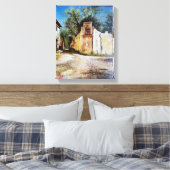 AFTERNOON IN RIMAGGIO/Uitzicht Toscane Canvas Afdruk (Insitu (Slaapkamer))