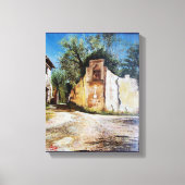 AFTERNOON IN RIMAGGIO/Uitzicht Toscane Canvas Afdruk (Voorkant)