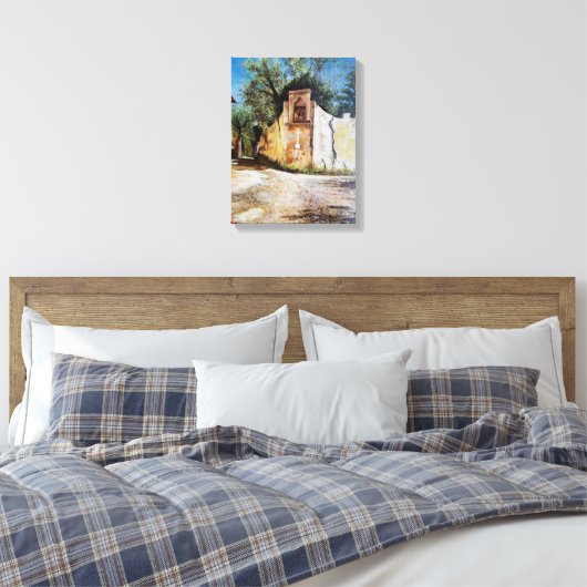 AFTERNOON IN RIMAGGIO/Uitzicht Toscane Canvas Afdruk (Insitu (Slaapkamer))