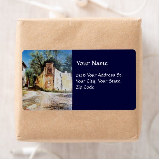 AFTERNOON IN RIMAGGIO/Uitzicht Toscane Etiket (Insitu)