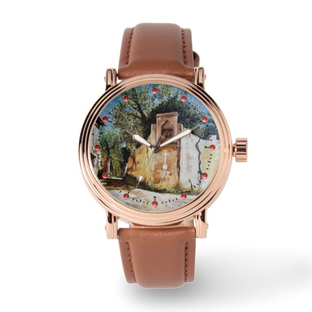 AFTERNOON IN RIMAGGIO/Uitzicht Toscane Horloge (Voorkant)