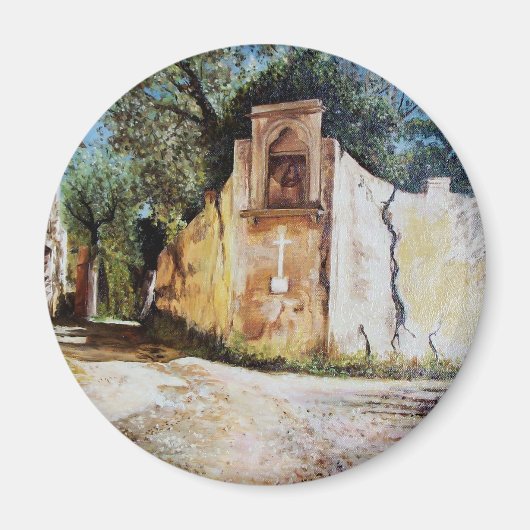 AFTERNOON IN RIMAGGIO/Uitzicht Toscane Magneet (Voorkant)