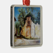 AFTERNOON IN RIMAGGIO/Uitzicht Toscane Metalen Ornament (Rechts)