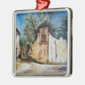 AFTERNOON IN RIMAGGIO/Uitzicht Toscane Metalen Ornament (Links)