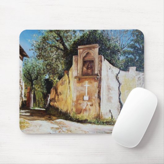 AFTERNOON IN RIMAGGIO/Uitzicht Toscane Muismat (Met muis)