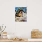 AFTERNOON IN RIMAGGIO/Uitzicht Toscane Poster (Keuken)