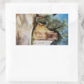 AFTERNOON IN RIMAGGIO/Uitzicht Toscane Rechthoekige Sticker (Tas)