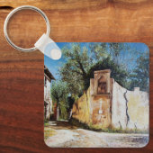 AFTERNOON IN RIMAGGIO/Uitzicht Toscane Sleutelhanger (Voorkant)