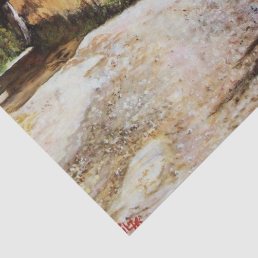 AFTERNOON IN RIMAGGIO/Uitzicht Toscane Tissuepapier (Detail)