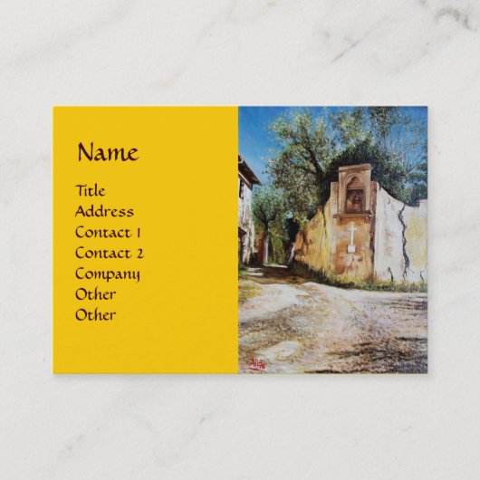 AFTERNOON IN RIMAGGIO/Uitzicht Toscane Visitekaartje (Voorkant)