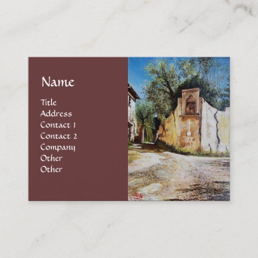 AFTERNOON IN RIMAGGIO/Uitzicht Toscane Visitekaartje (Voorkant)