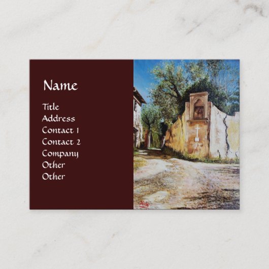 AFTERNOON IN RIMAGGIO/Uitzicht Toscane Visitekaartje (Voorkant)