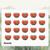 Afternoon in the Tulip Fields Ronde Sticker