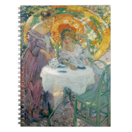 Afternoon Tea 1910 beroemd gemaakt door Richard Em Notitieboek